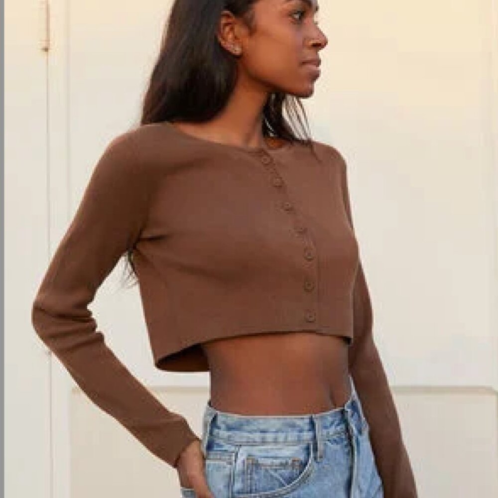 ✨ John Galt Y2K Aesthetic Cropped Button-Up Cardigan | Perfect Layering Piece! ✨
